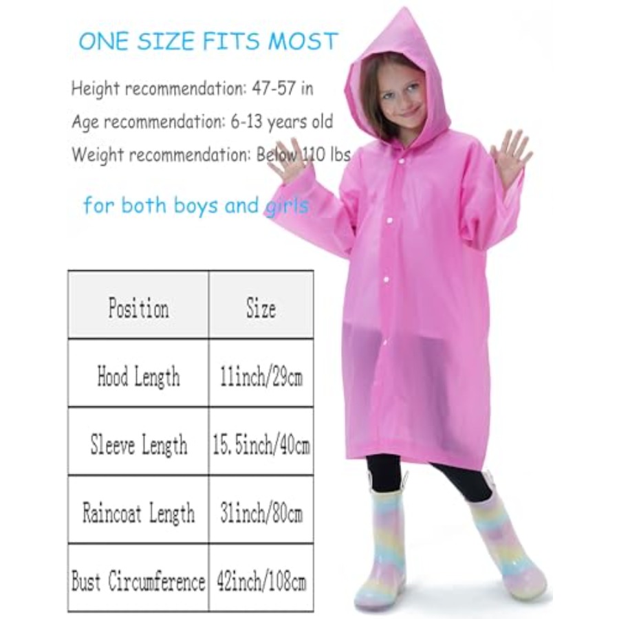 2 Pack Reusable Waterproof Rai - Emergency Poncho Rain บทวิจารณ์และราคา