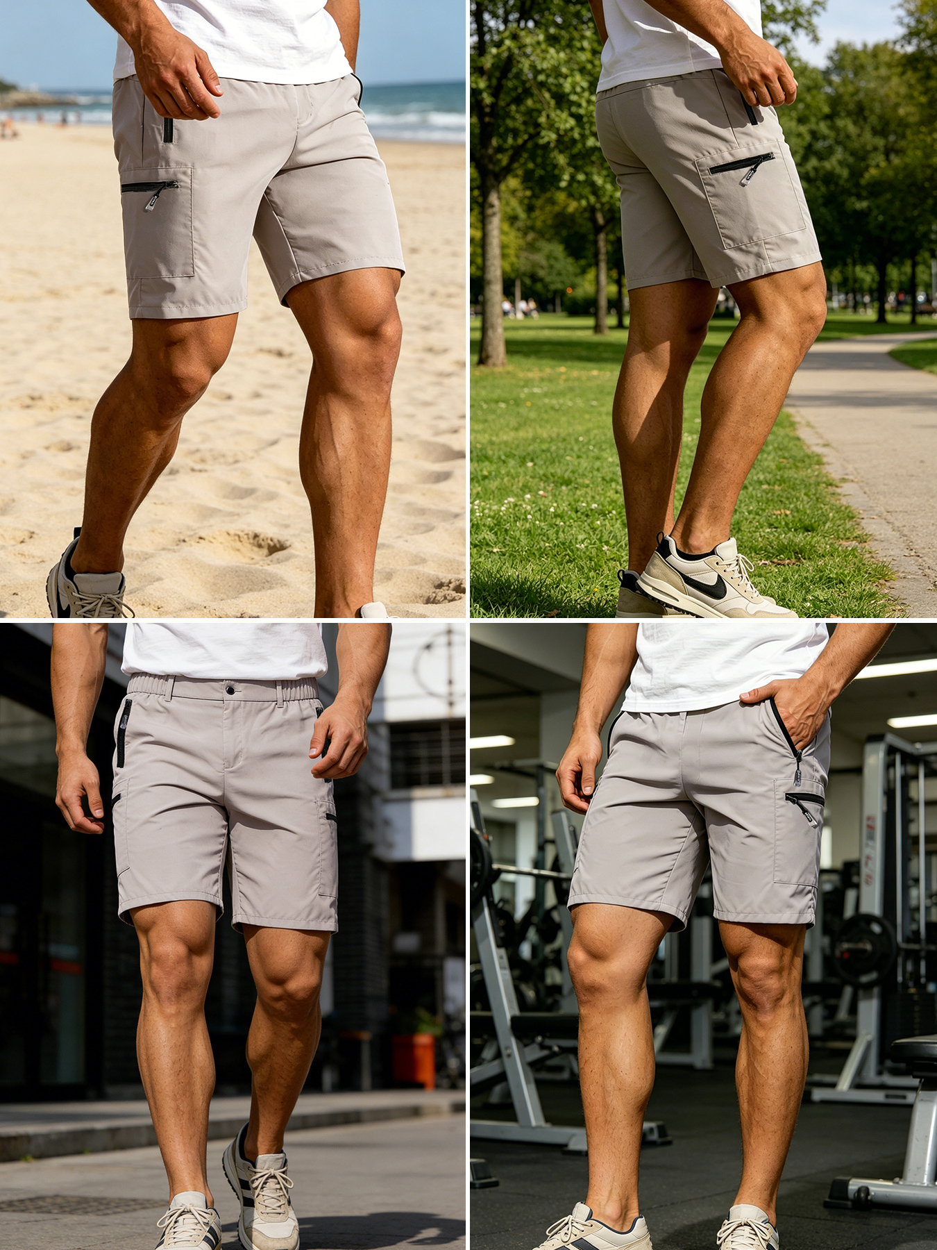 Men's Short Cargo Shorts Multi - Fishing Kit Compact บทวิจารณ์และราคา