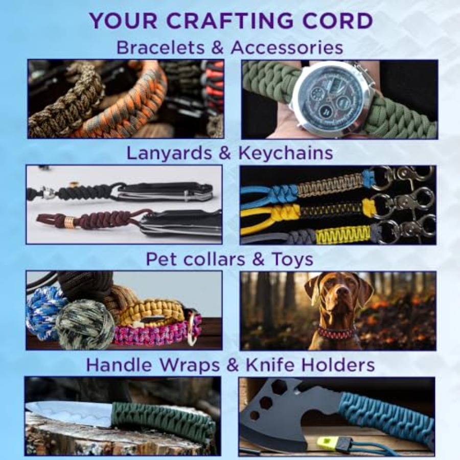 Reflective Paracord Rope 1000  - Para Cord 1000Ft บทวิจารณ์และราคา