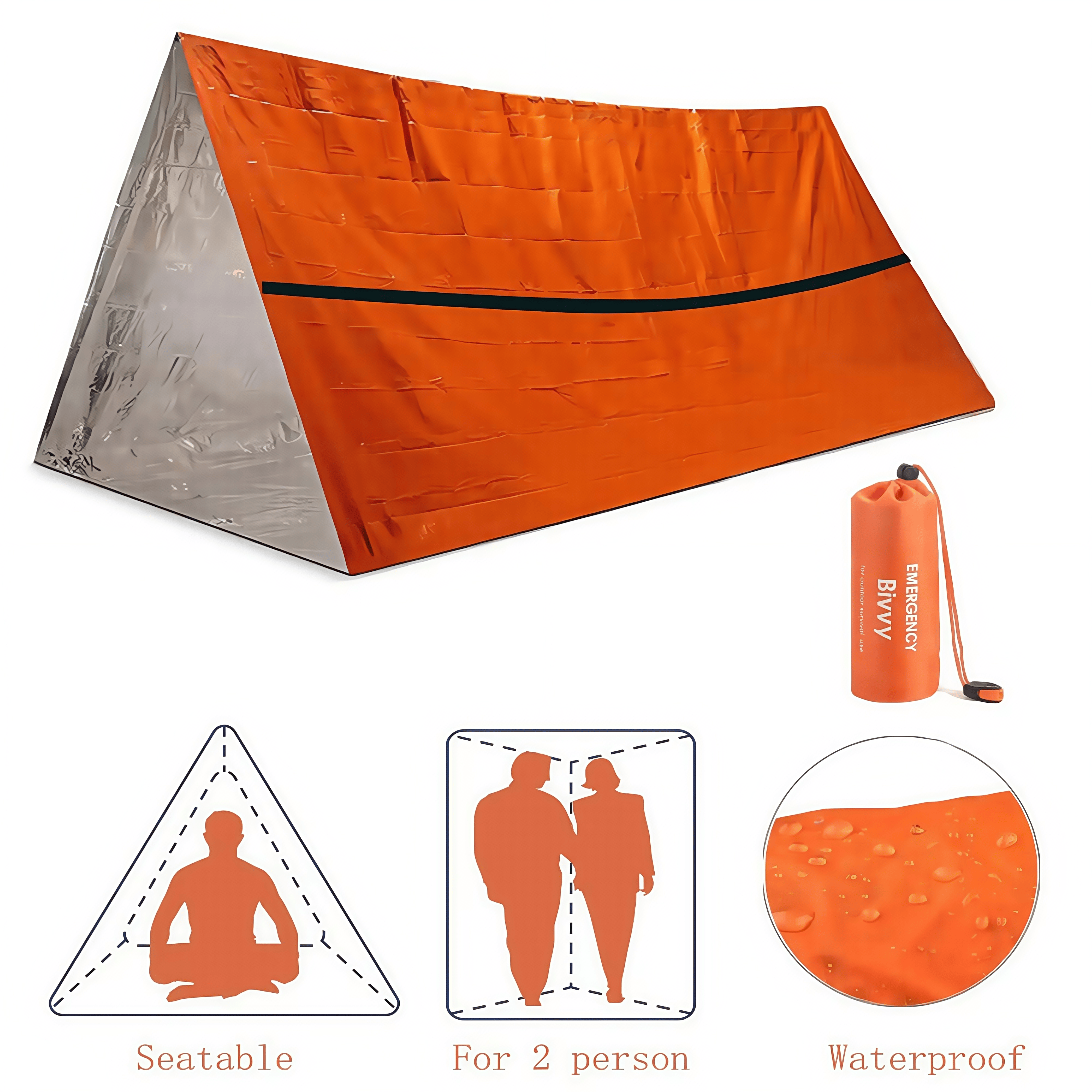 2-Person Emergency Survival Sh - Emergency Mylar Tent บทวิจารณ์และราคา