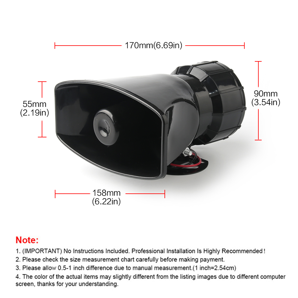 12V Speaker 130dB Wireless Ele - Emergency Whistle Loud บทวิจารณ์และราคา