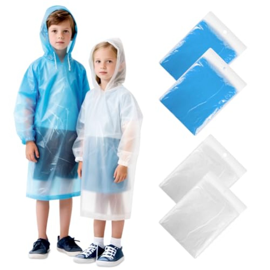 GAOHUI 4/6 Pack Disposable Rai - Emergency Poncho Rain บทวิจารณ์และราคา