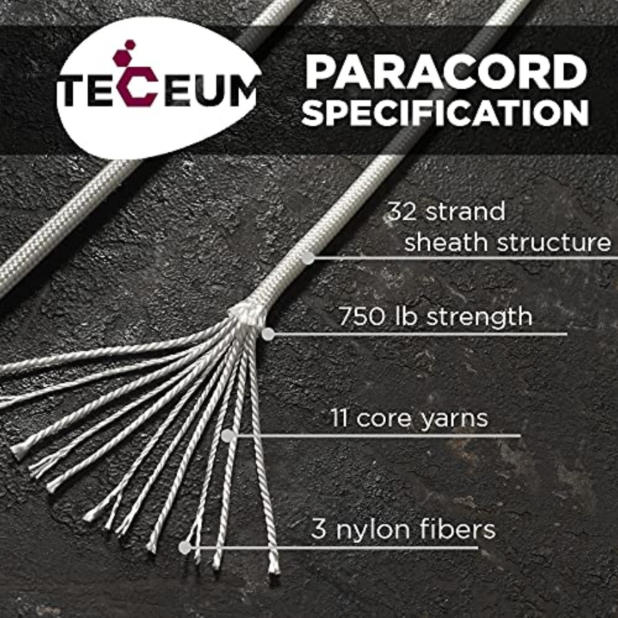 Reflective Paracord Rope 1000  - Para Cord 1000Ft บทวิจารณ์และราคา