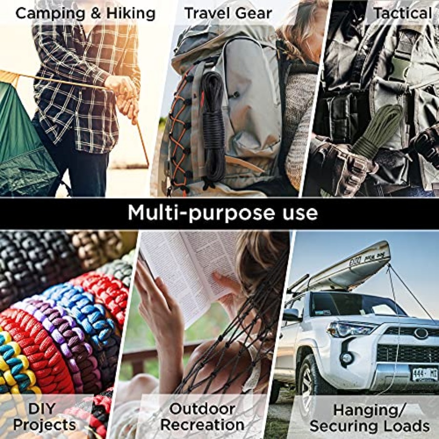 Reflective Paracord Rope 1000  - Para Cord 1000Ft บทวิจารณ์และราคา
