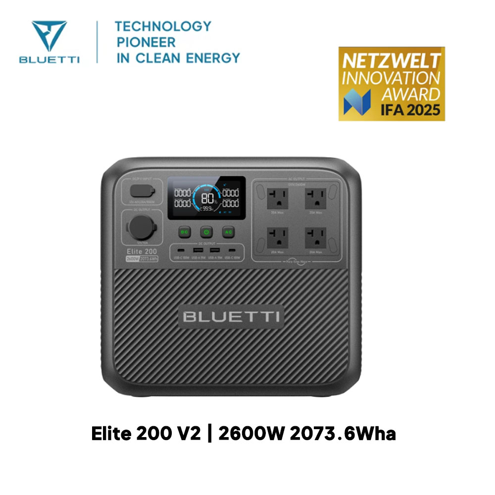 【Renew】BLUETTI Elite 200 V2 Po - Solar Emergency Charger บทวิจารณ์และราคา