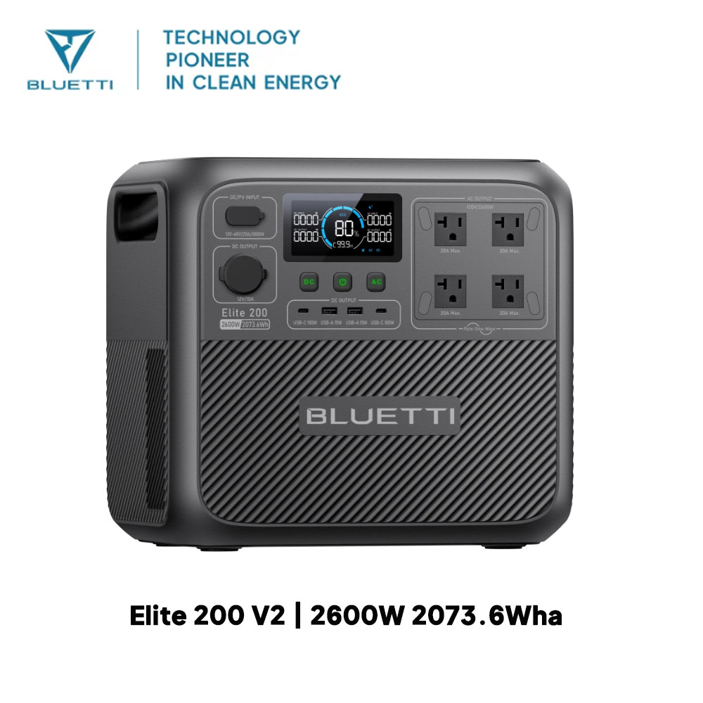 【Renew】BLUETTI Elite 200 V2 Po - Solar Emergency Charger บทวิจารณ์และราคา