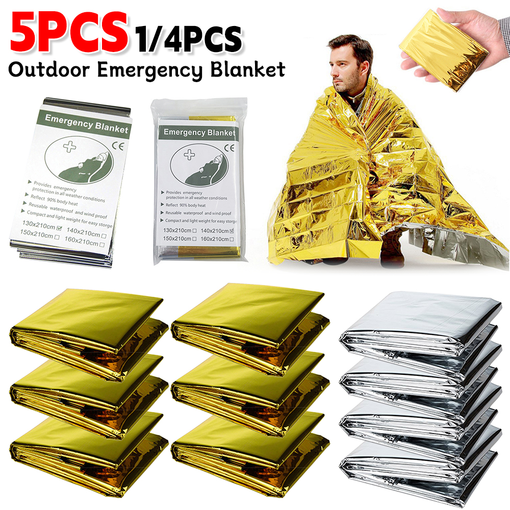 5Pcs Outdoor Emergency Blanket - Bivy Bag Emergency บทวิจารณ์และราคา